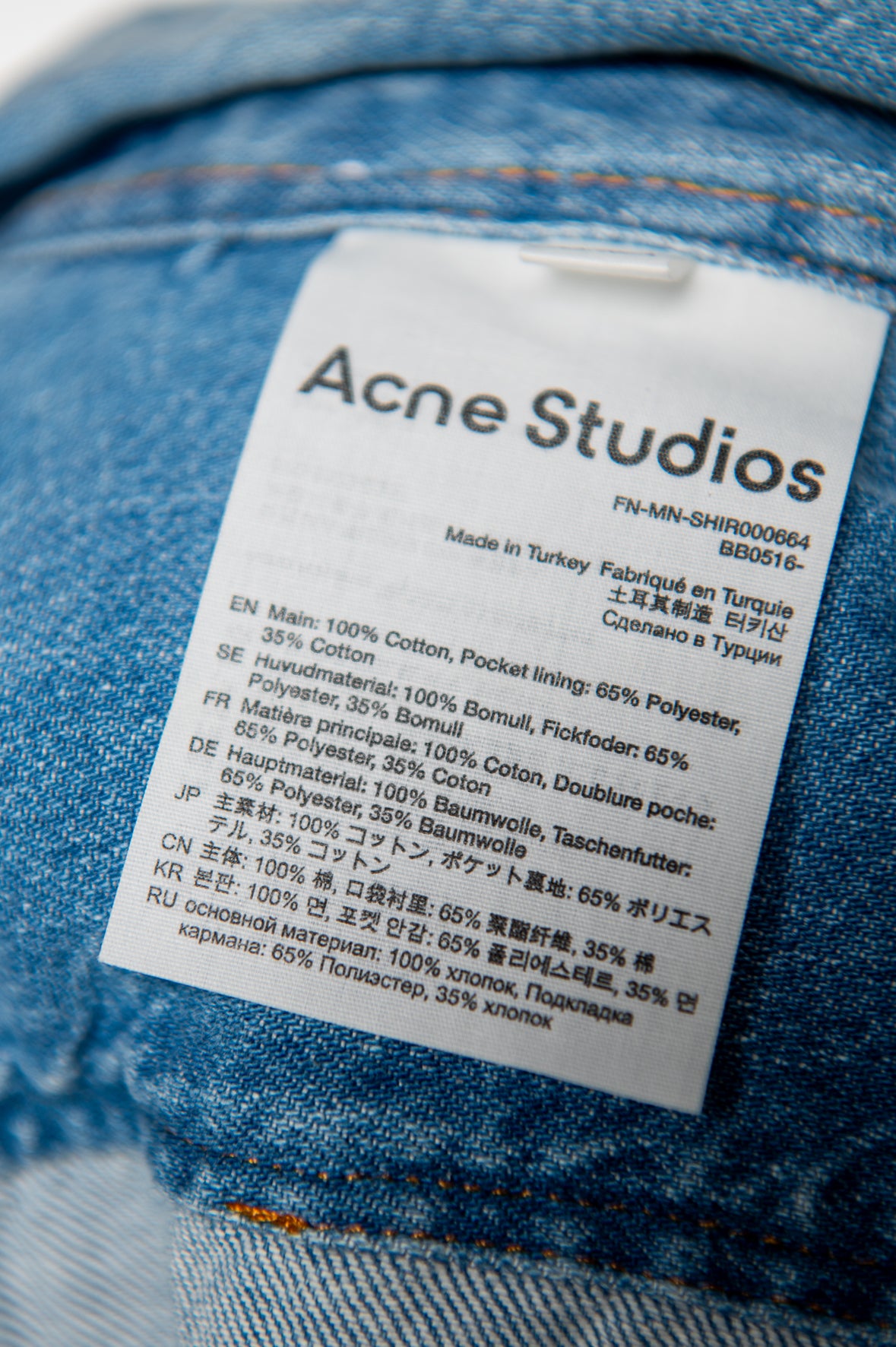 Herren Hemd Acne Studios